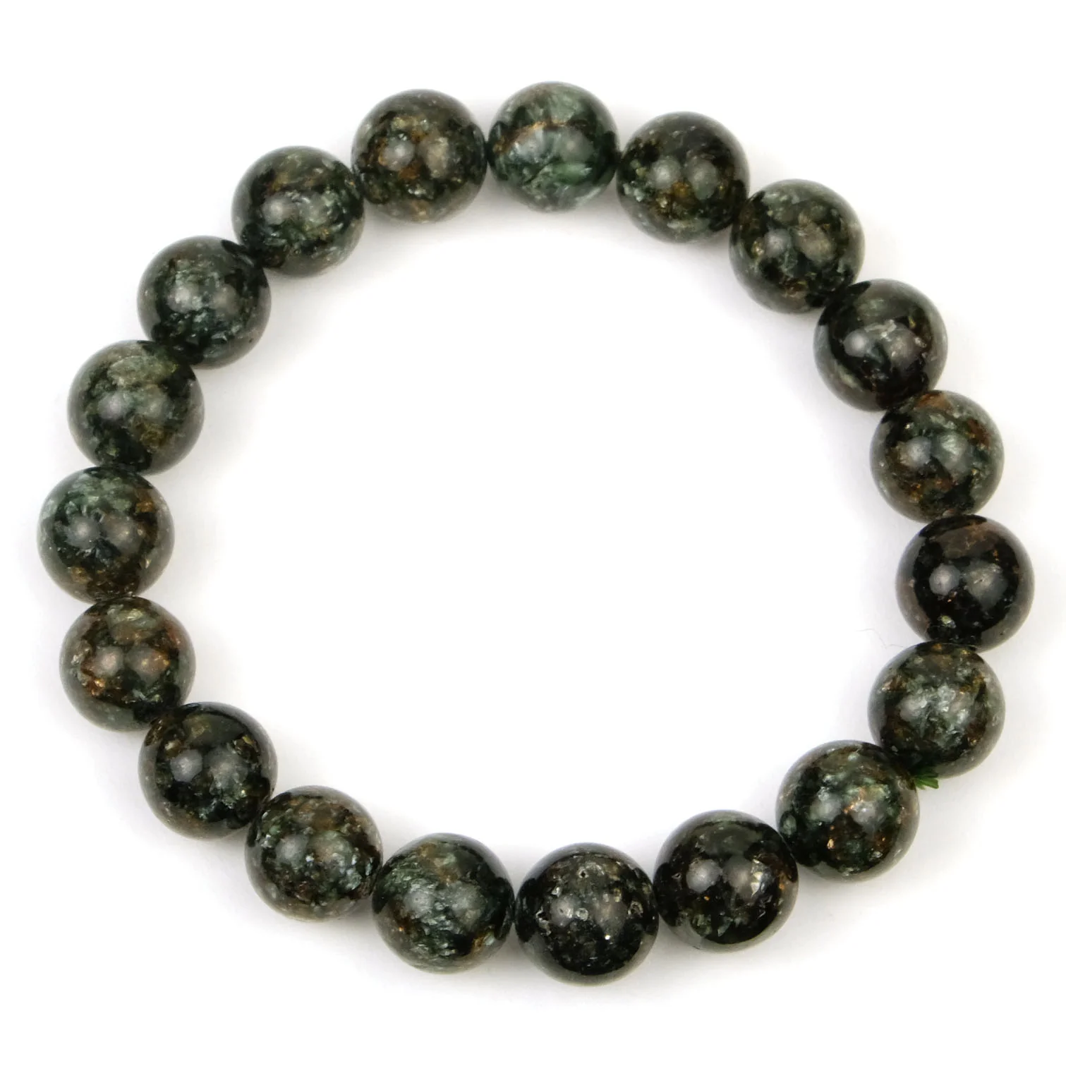 Seraphinite Russian Stretch Bracelet 10mm - Image 3