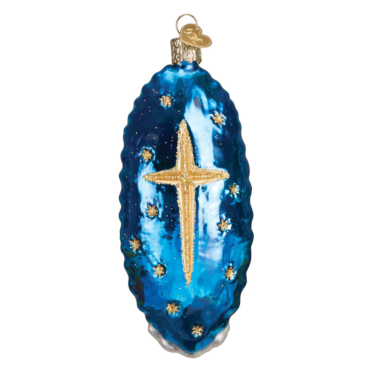 Serene Virgin of Guadalupe Glass Ornament - Image 3