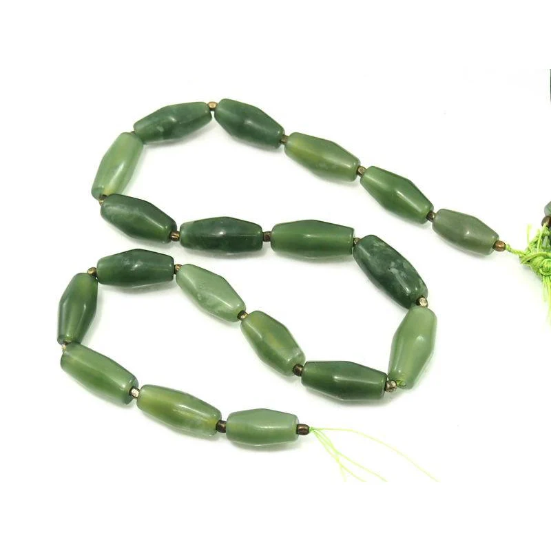 Serpentine (Afghan Jade) Lozenges Strand - Image 2