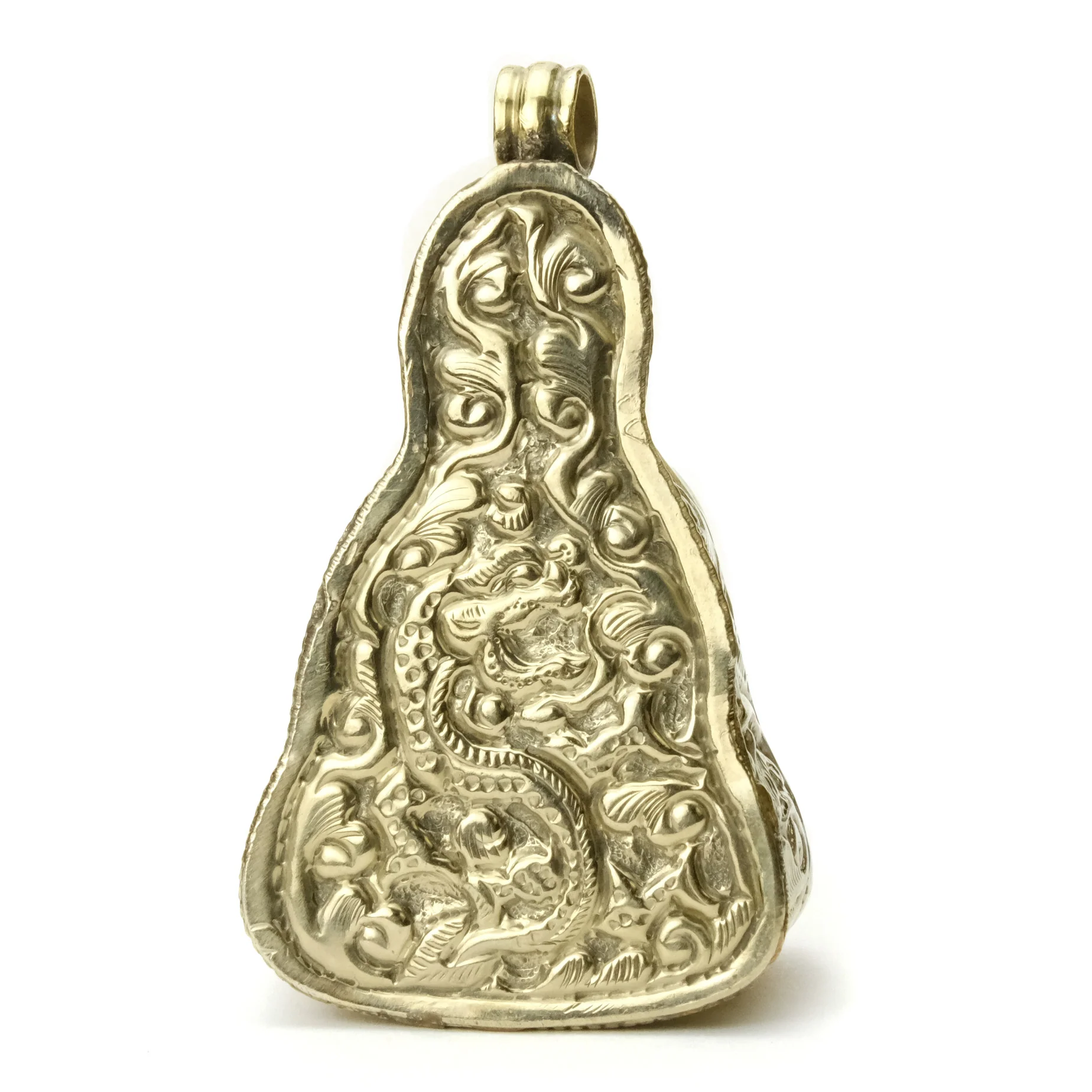 Shaka Nyorai Japanese Style White Jade Buddha Pendant #42 - 2 - Image 3