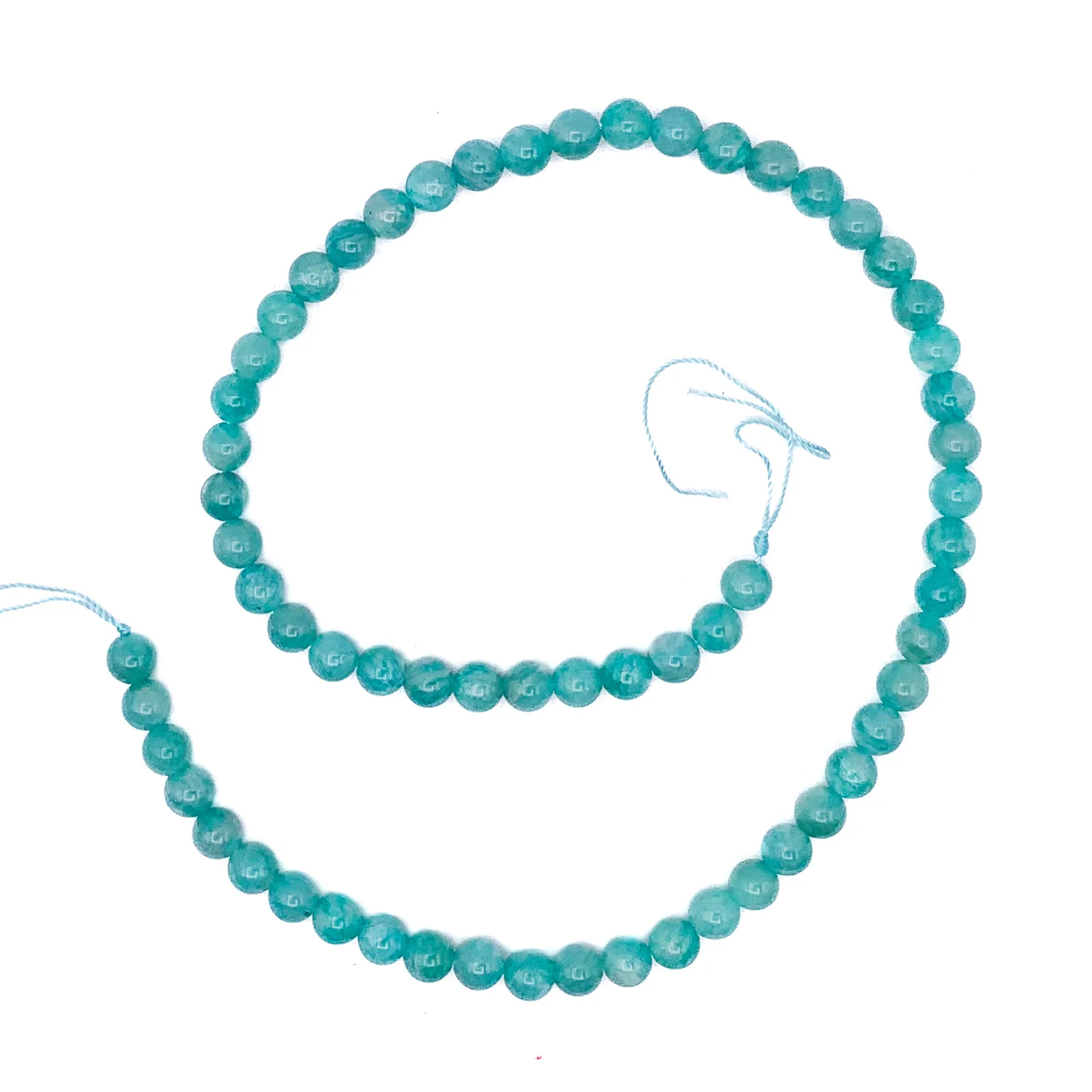 Siberian Amazonite 6mm Smooth Rounds Bead Strand - Image 2