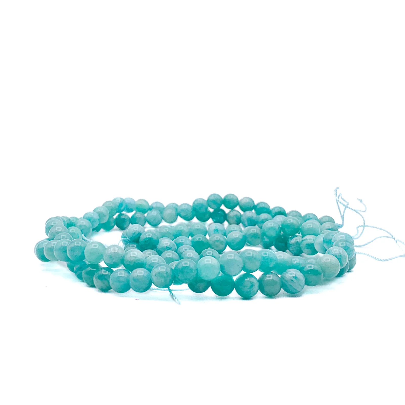 Siberian Amazonite 6mm Smooth Rounds Bead Strand - Image 7