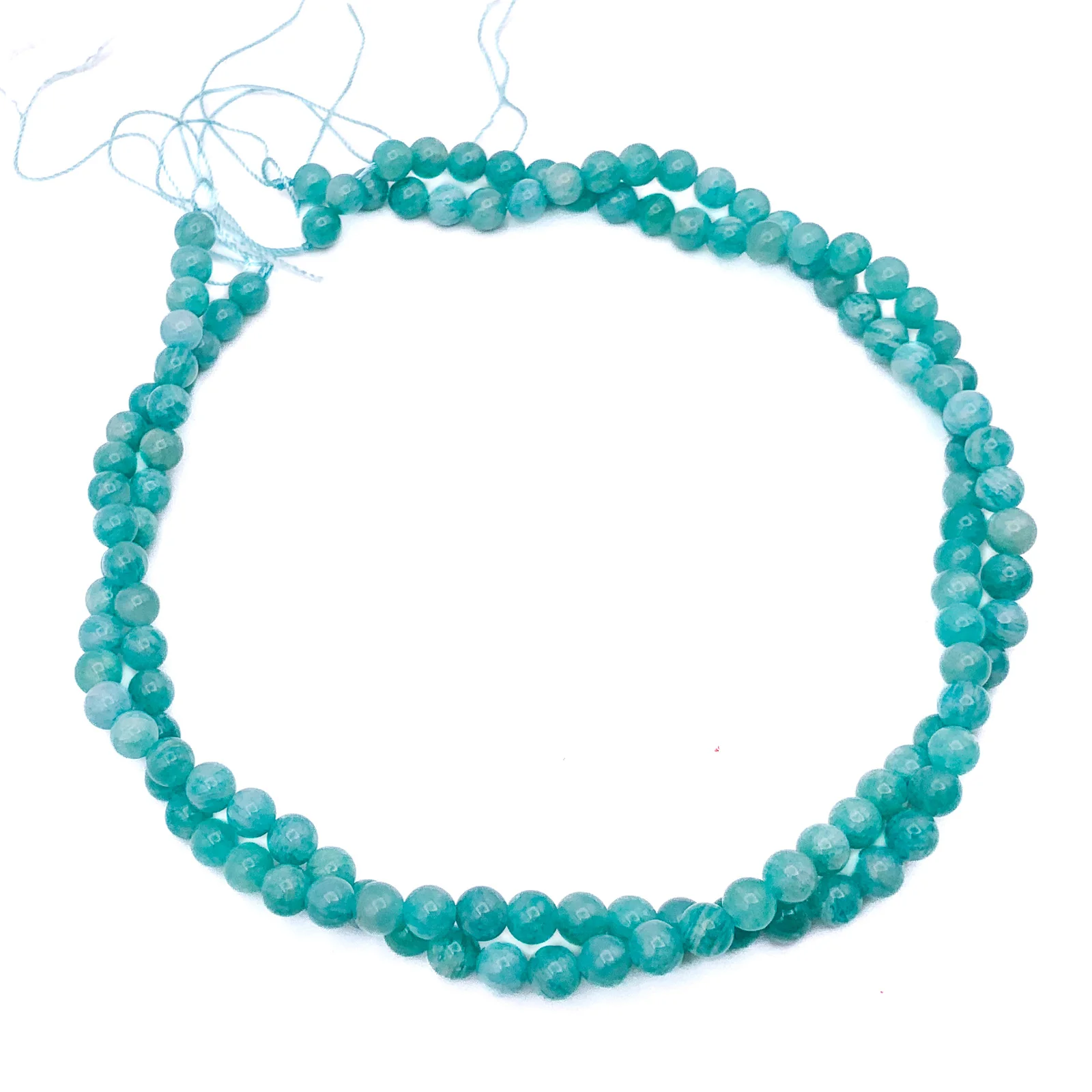 Siberian Amazonite 6mm Smooth Rounds Bead Strand - Image 8