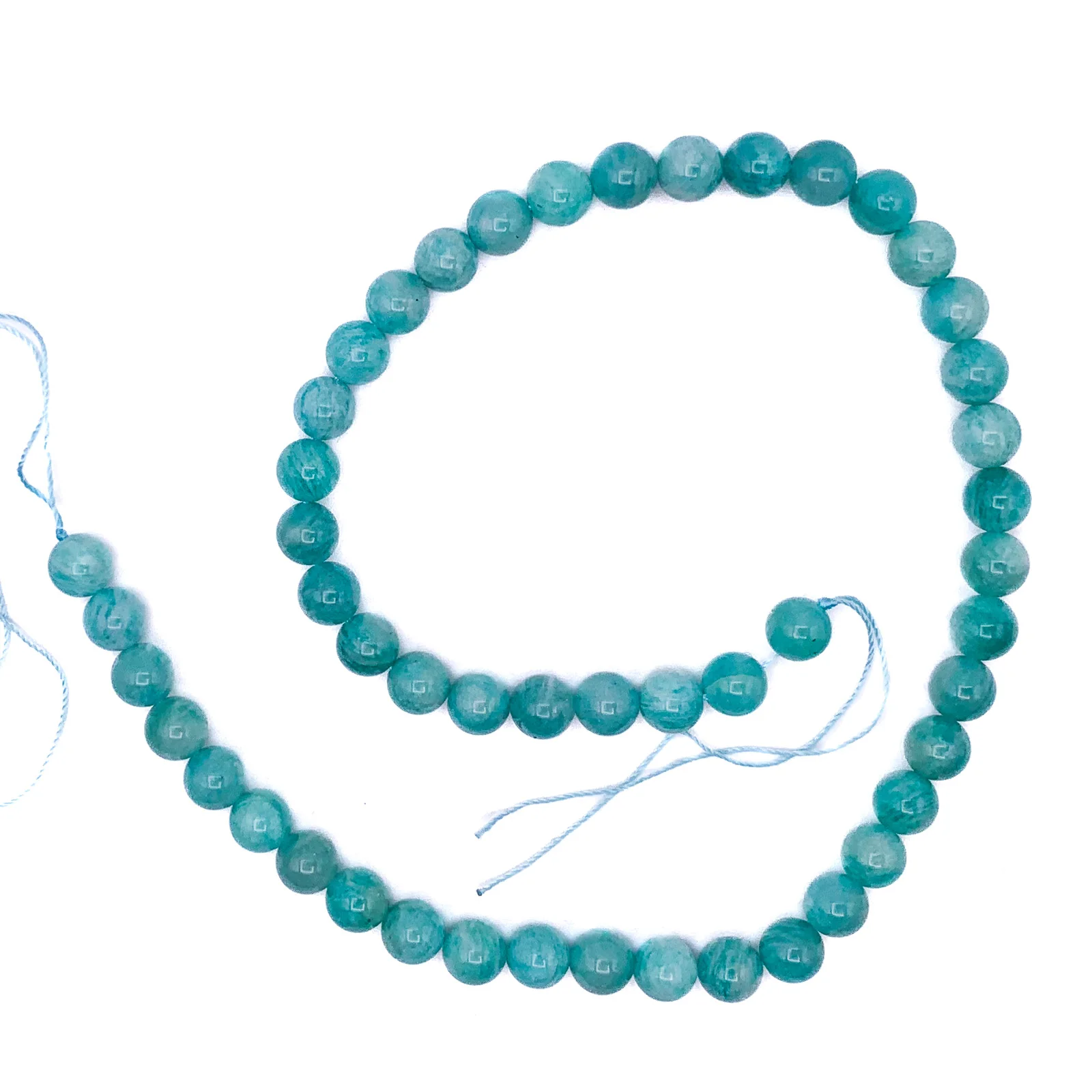 Siberian Amazonite 8mm Smooth Round Bead Strand - Image 2