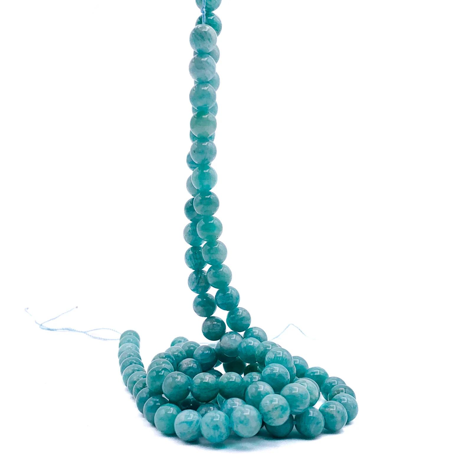 Siberian Amazonite 8mm Smooth Round Bead Strand - Image 6