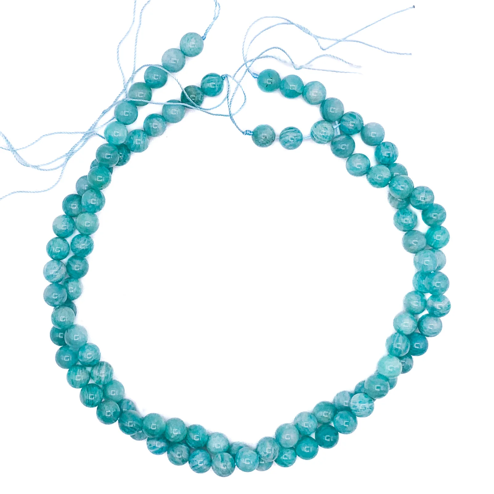 Siberian Amazonite 8mm Smooth Round Bead Strand - Image 8