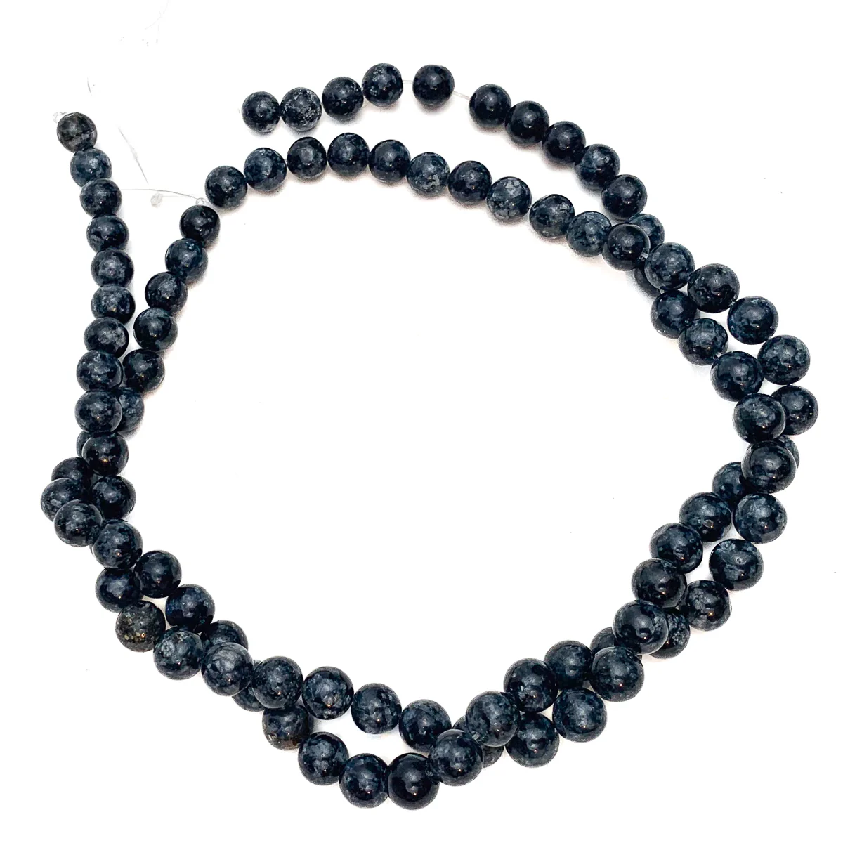 Siberian Blue Pietersite 8mm Smooth Rounds Bead Strand - Image 3