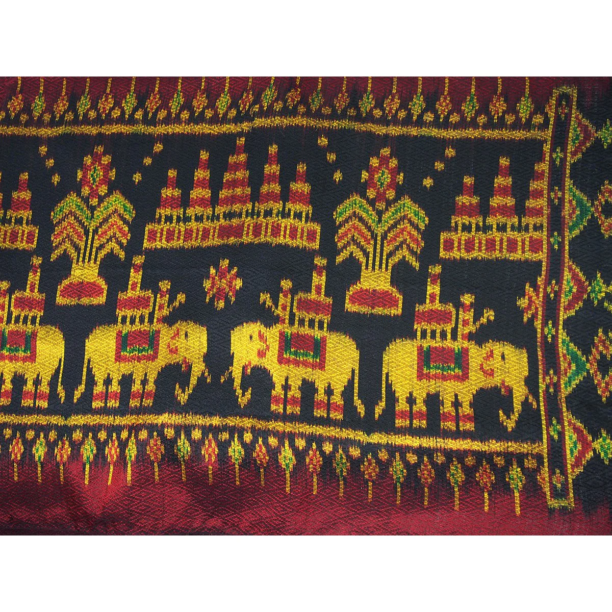 Silk Elephant Heritage Shawl - Image 2