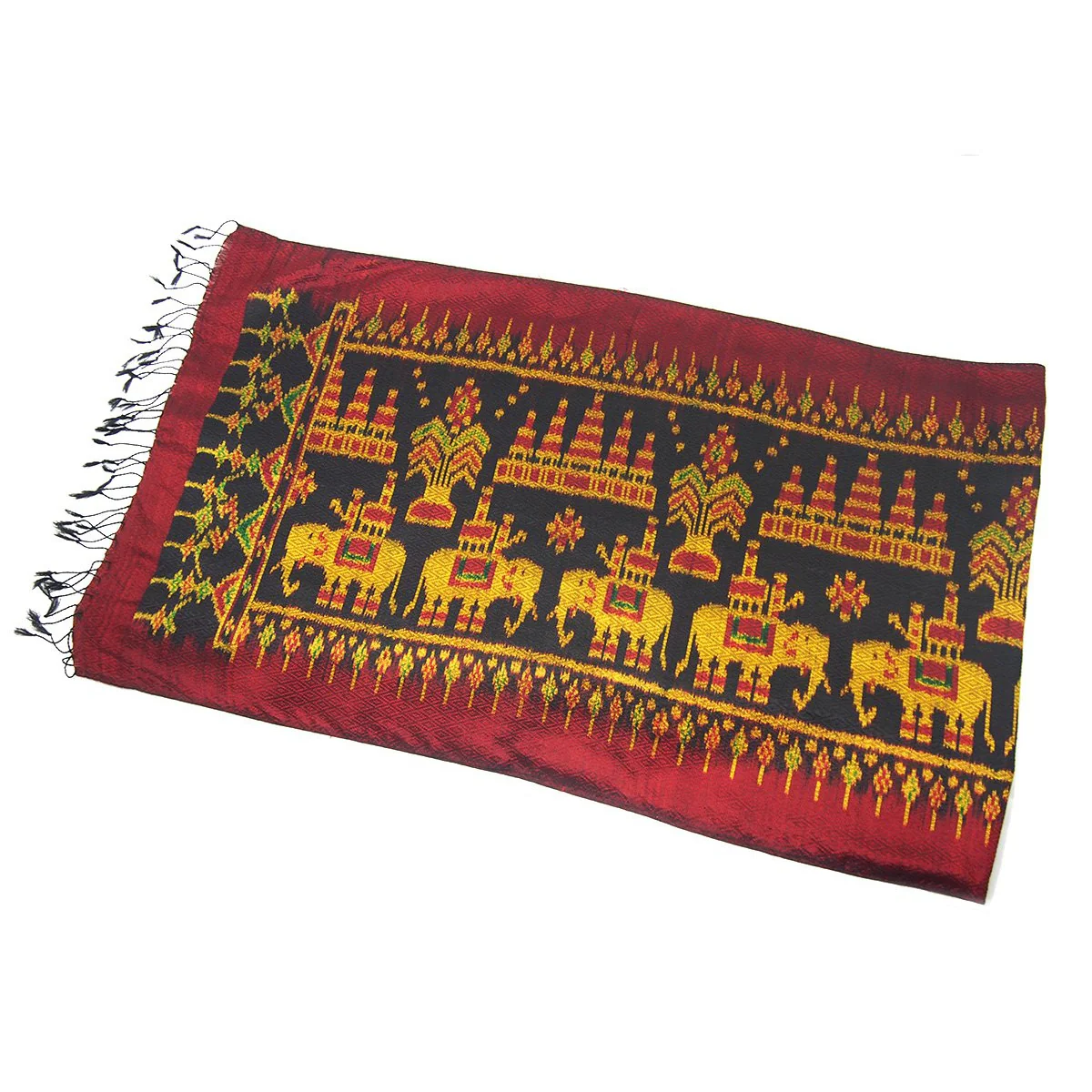 Silk Elephant Heritage Shawl - Image 3