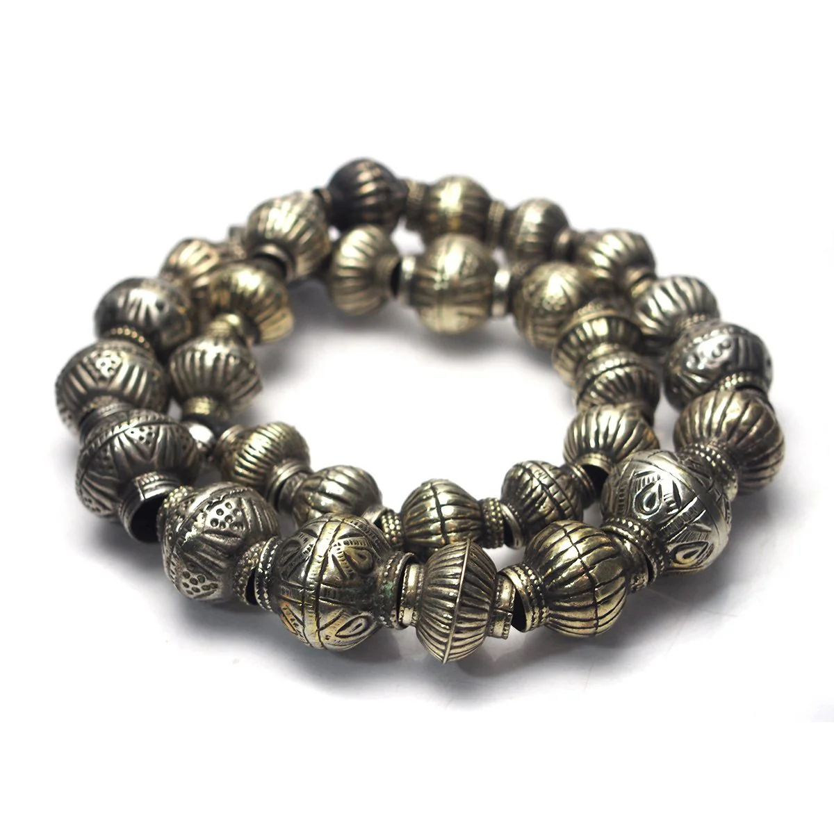 Silver Balochi Heirloom Bead Necklaces - Image 4