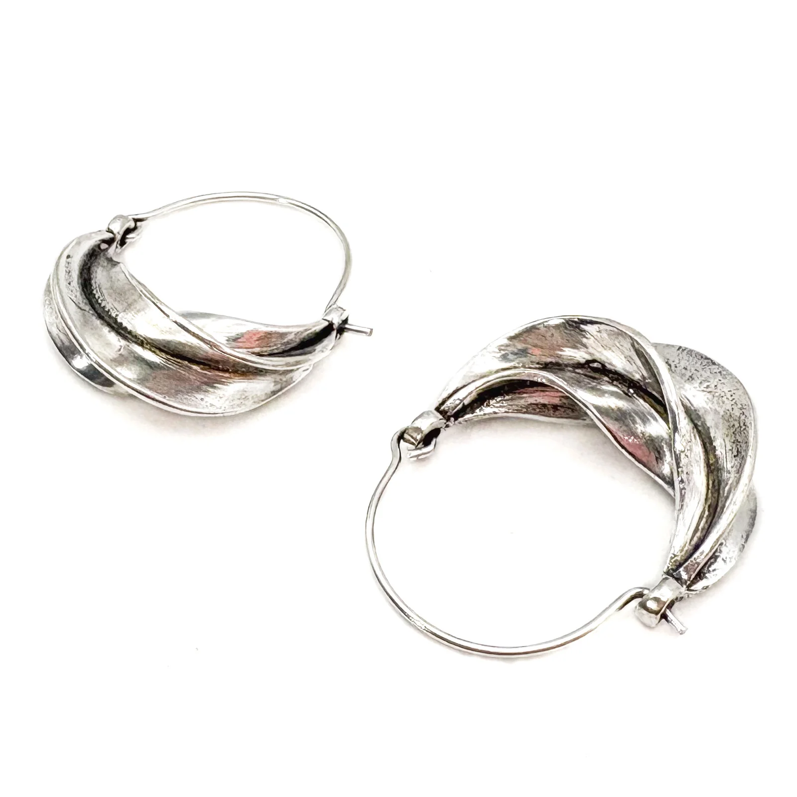 Silver Brass Fulani Style Earrings - Image 5