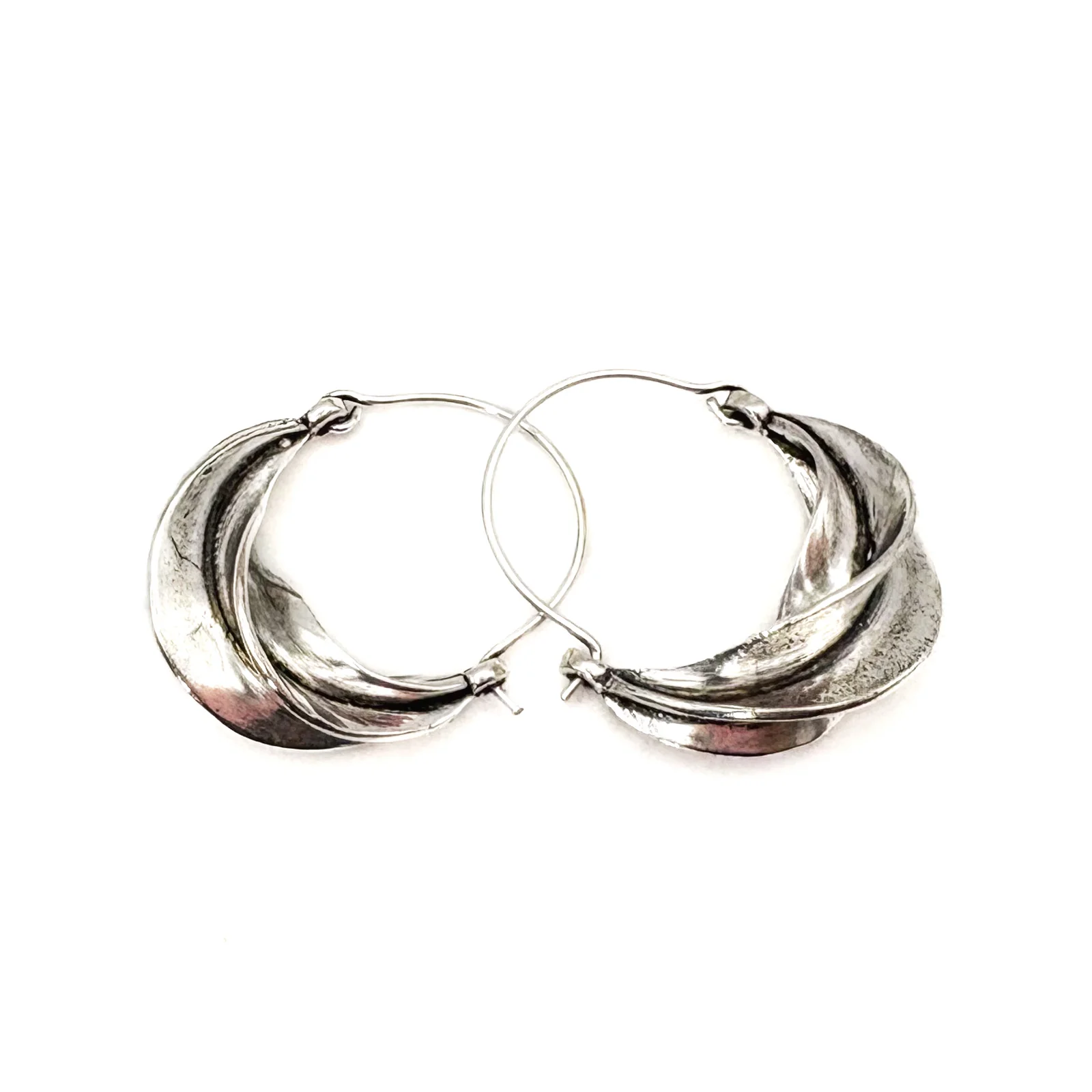 Silver Brass Fulani Style Earrings - Image 7