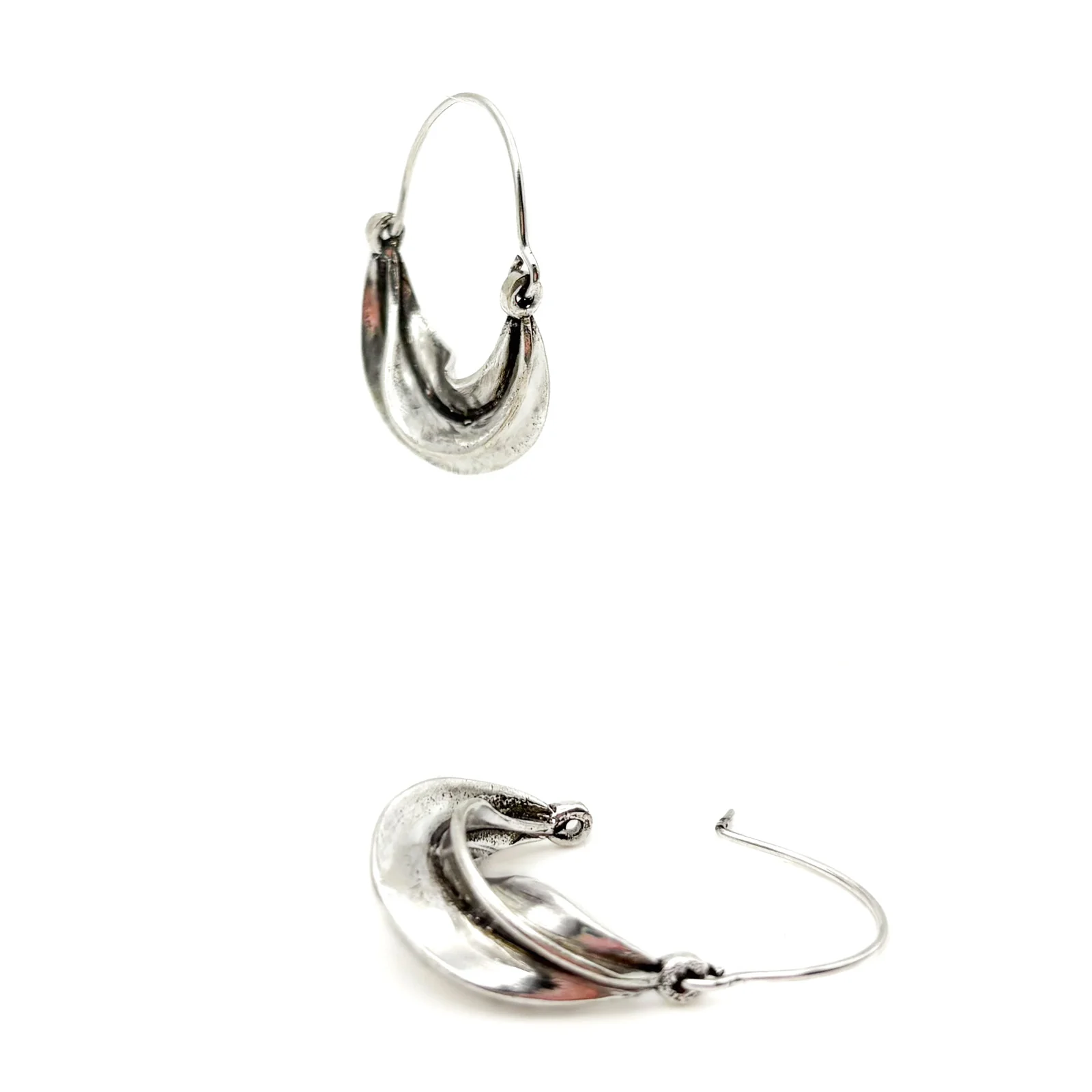 Silver Brass Fulani Style Earrings - Image 8