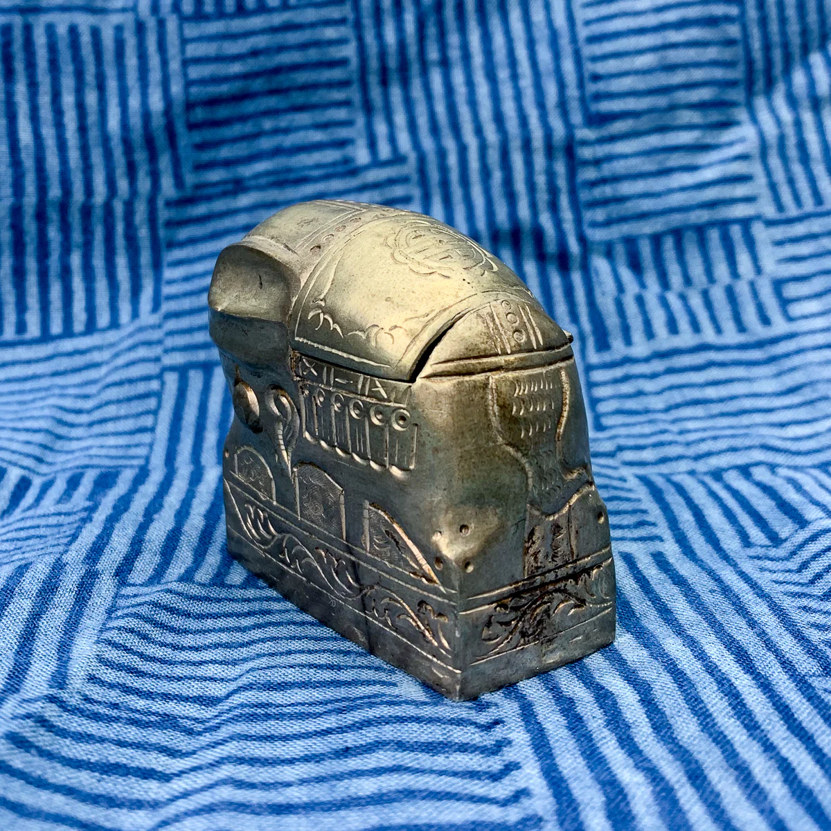 Elephant White Copper Mini Treasure  Box - Image 5
