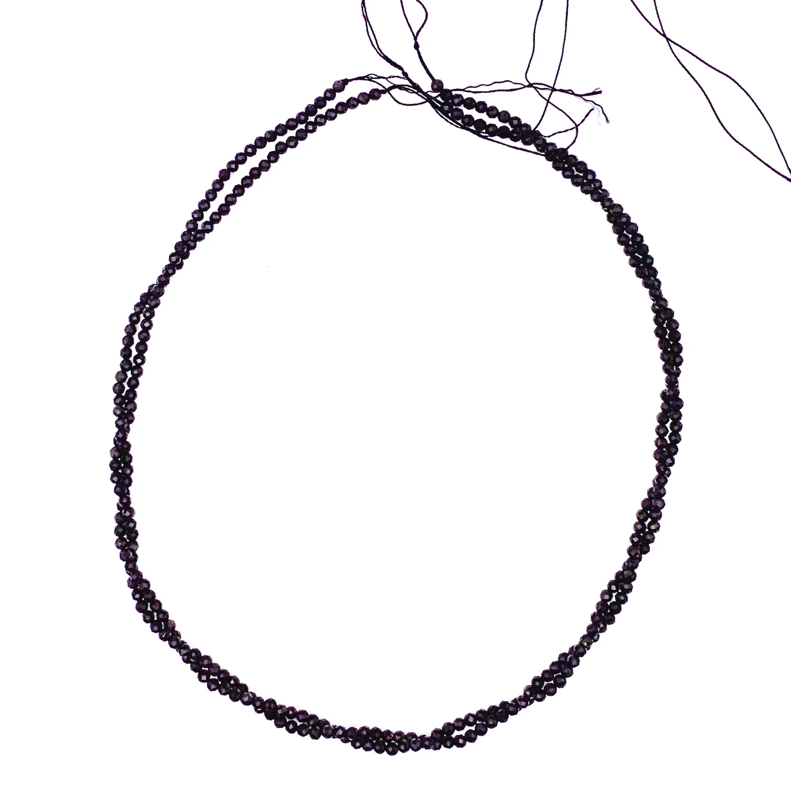 Silver Obsidian 2.7 Faceted Rounds Bead Strand - Image 9