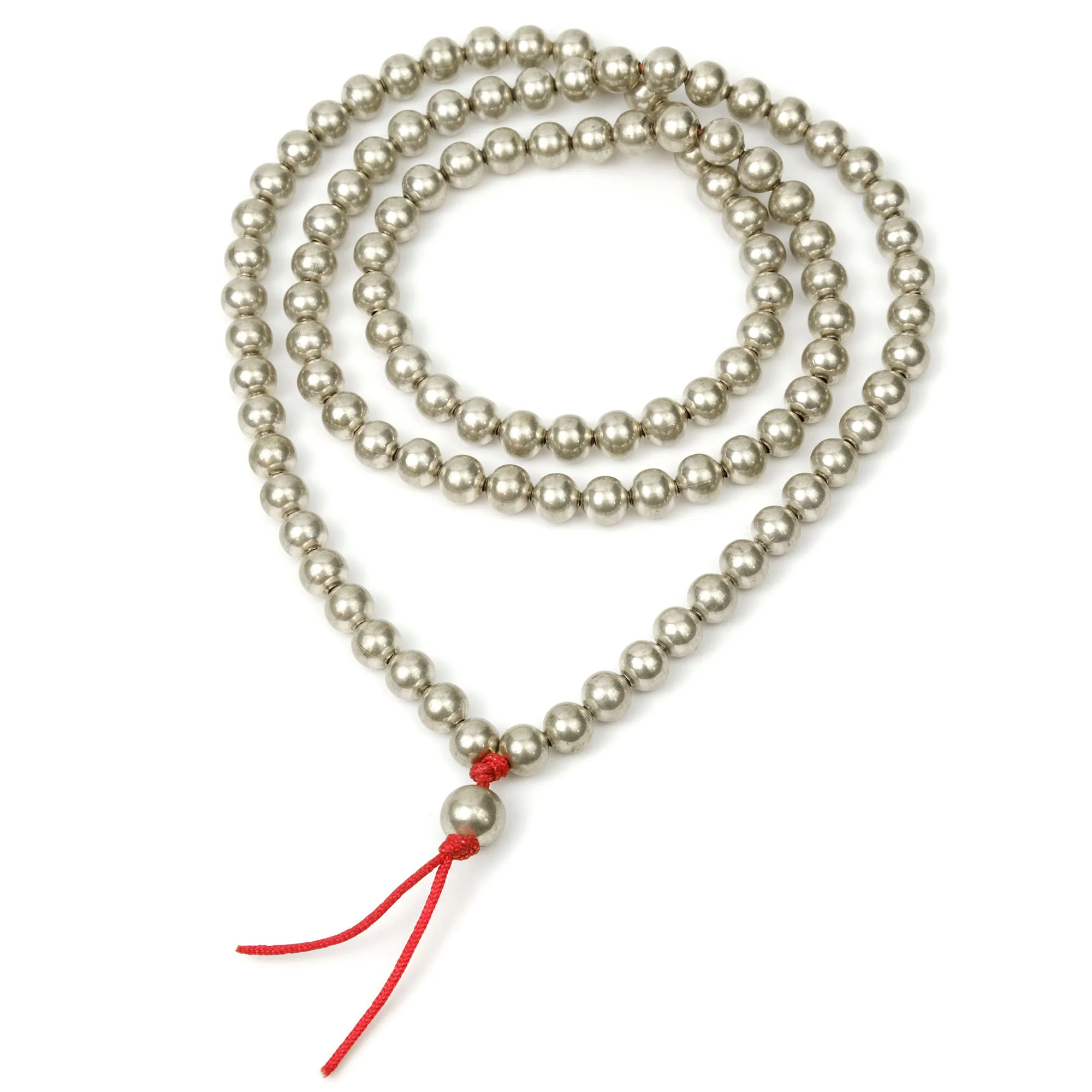 Silver Plated Mala 8mm - Image 3