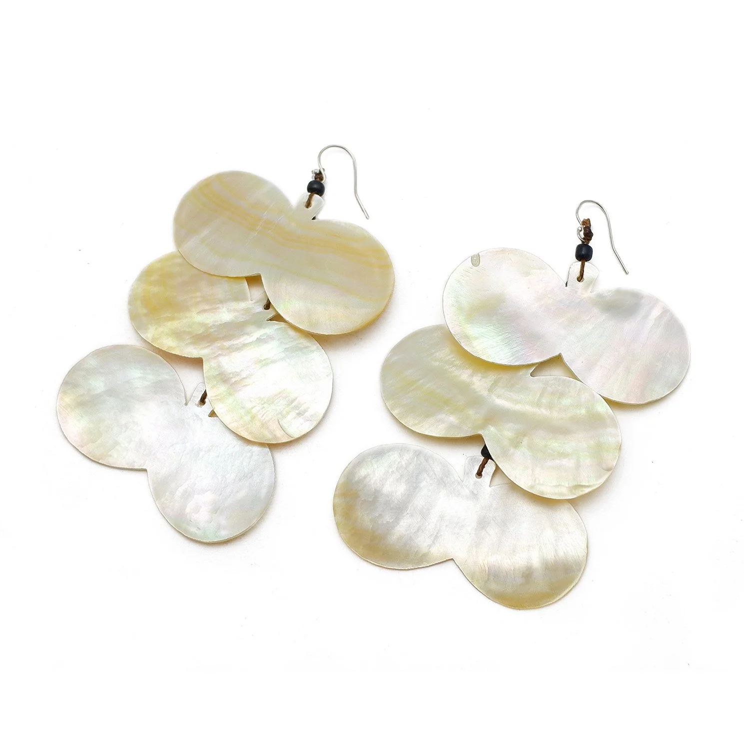 Sipattal Butterfly Shape Mother of Pearl Earrings 1 - Image 2