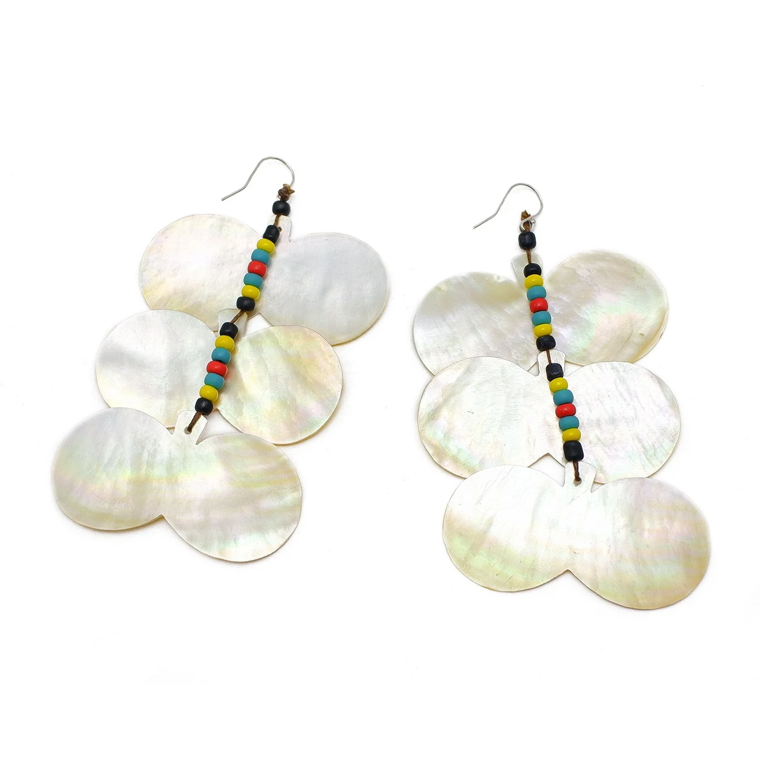 Sipattal Butterfly Shape Mother of Pearl Earrings 1 - Image 3
