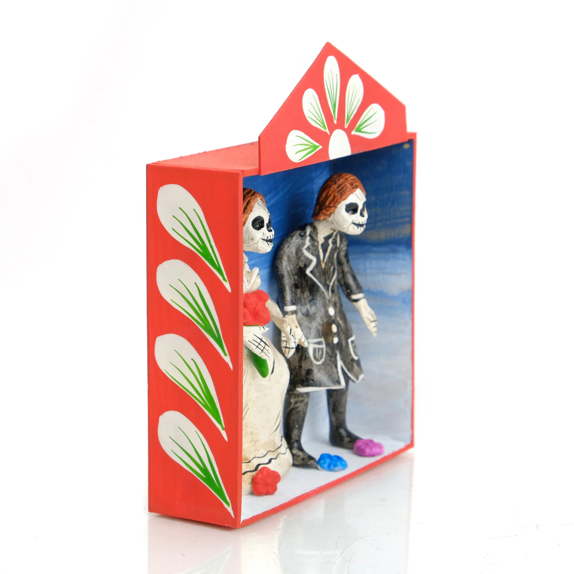 Skeleton Wedding Retablo, Medium #1 - Image 2