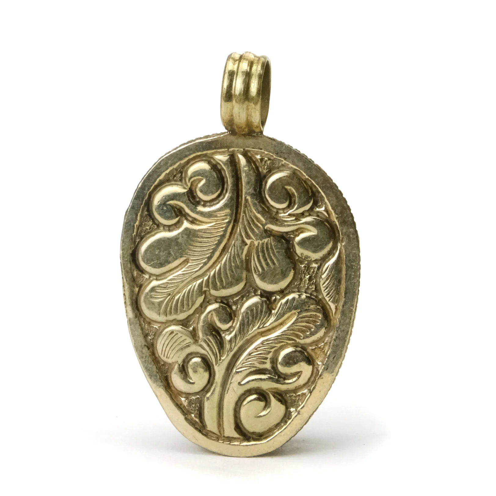 Skull Memento Mori Carved Golden Tiger Eye Pendant # 104 - 3 - Image 3