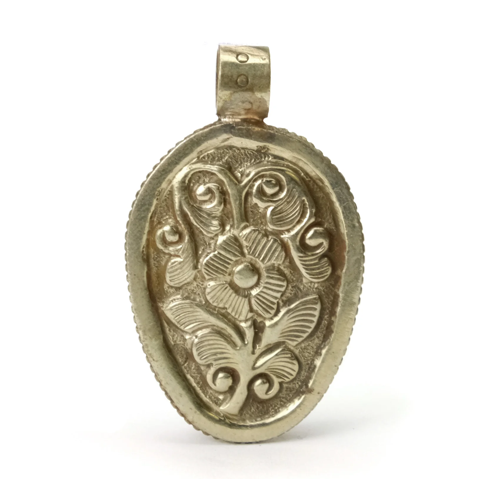 Skull Memento Mori Carved Pyrite Pendant # 104 - 6 - Image 3