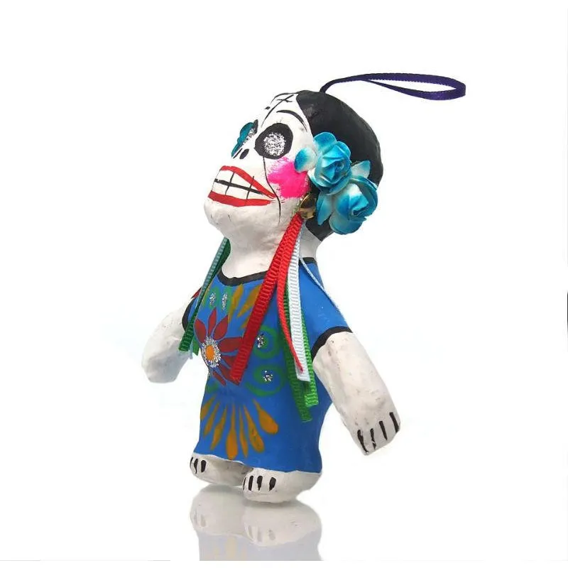 Paper Mache Catrina Ornament, A - Image 2