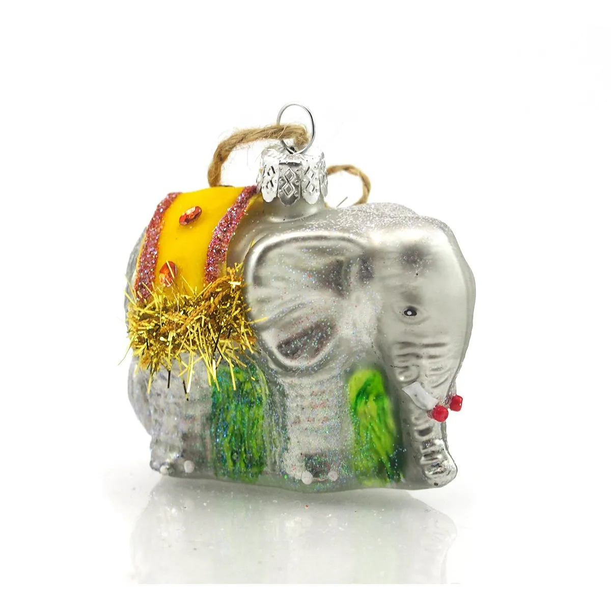 Elephant Glass Ornament Small - Image 5