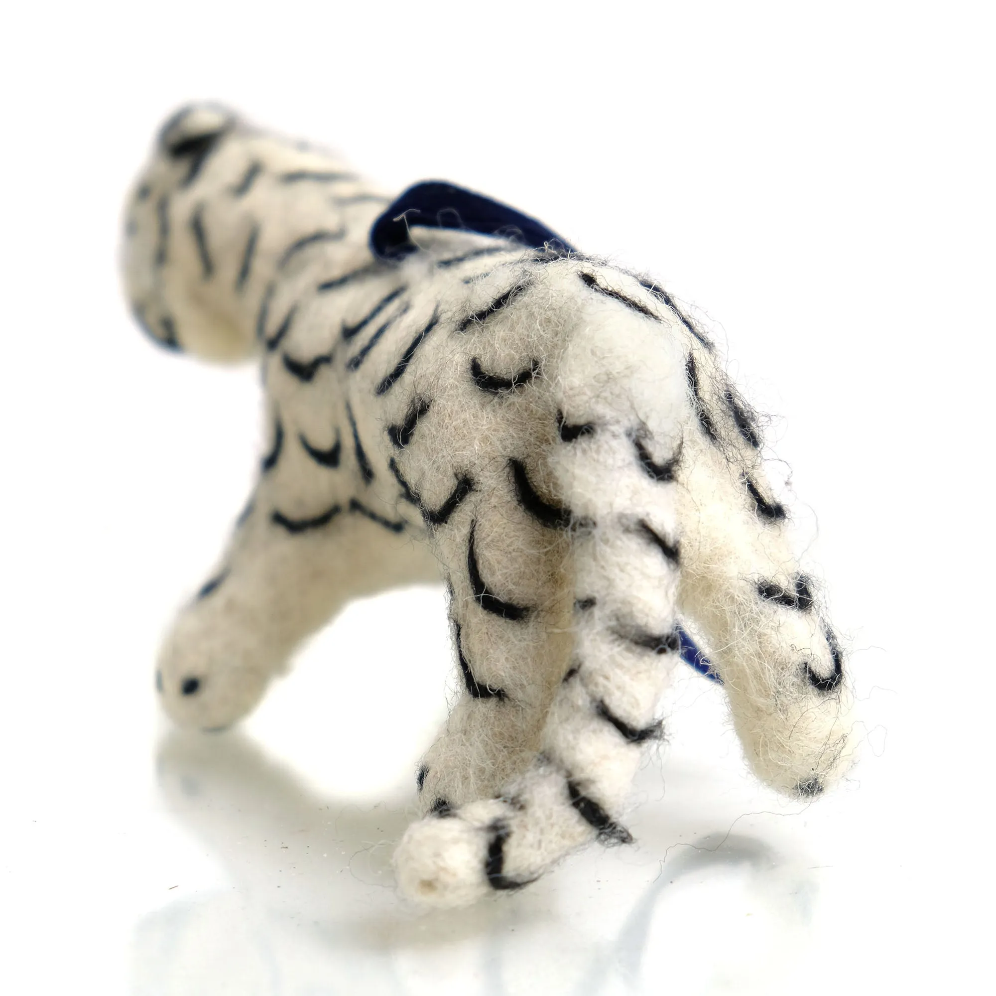 Snow Leopard Felted Ornament - Image 3