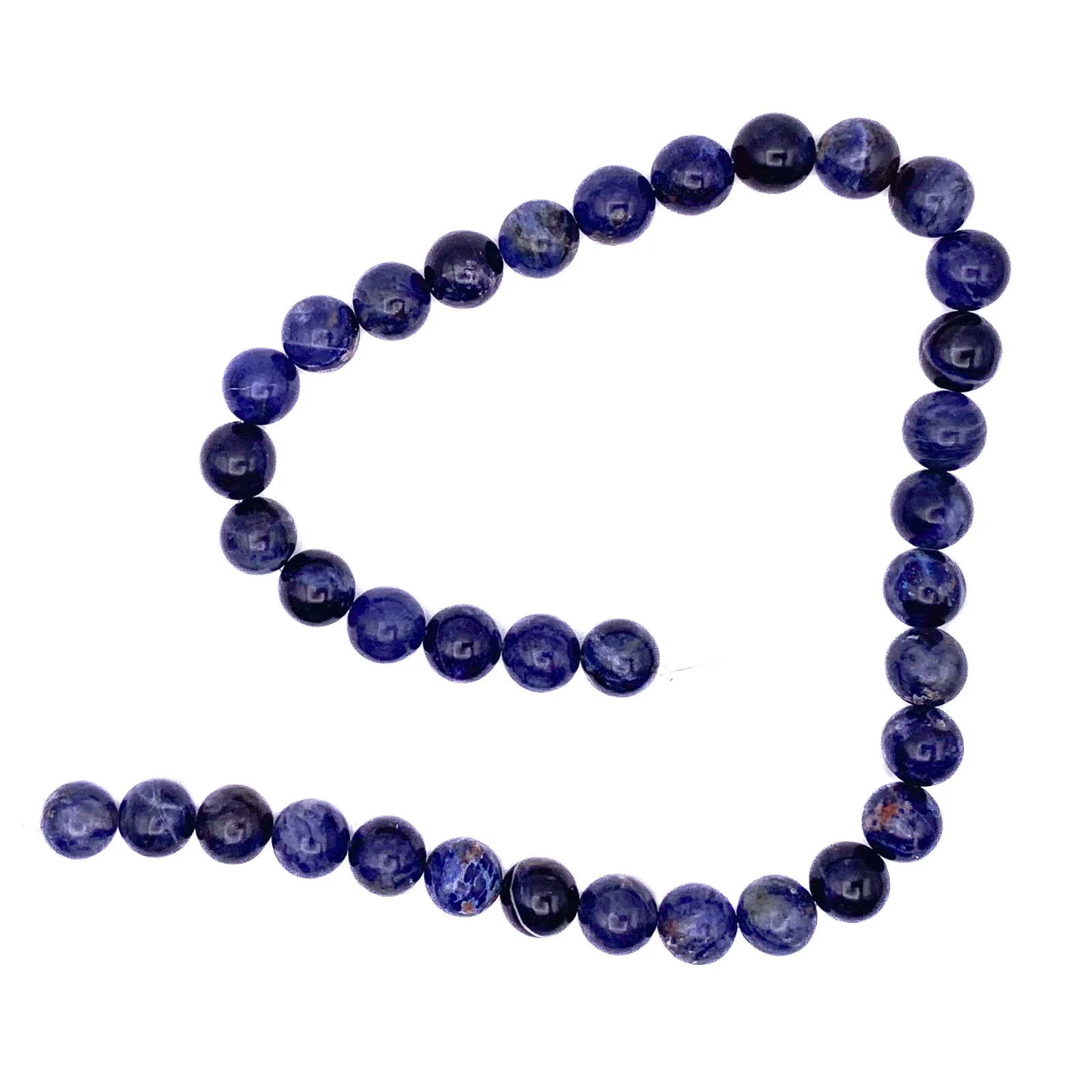 Sodalite 10mm Smooth Rounds Bead Strand - Image 2