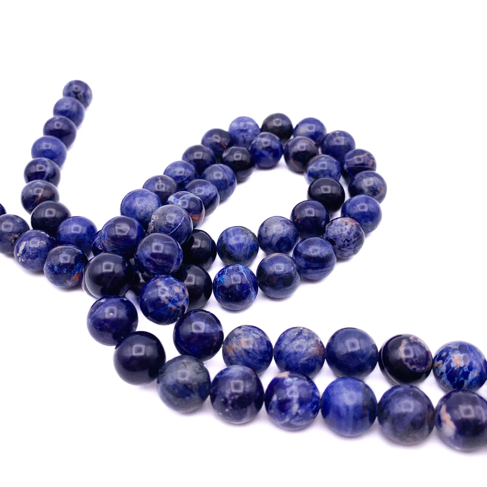 Sodalite 10mm Smooth Rounds Bead Strand - Image 4