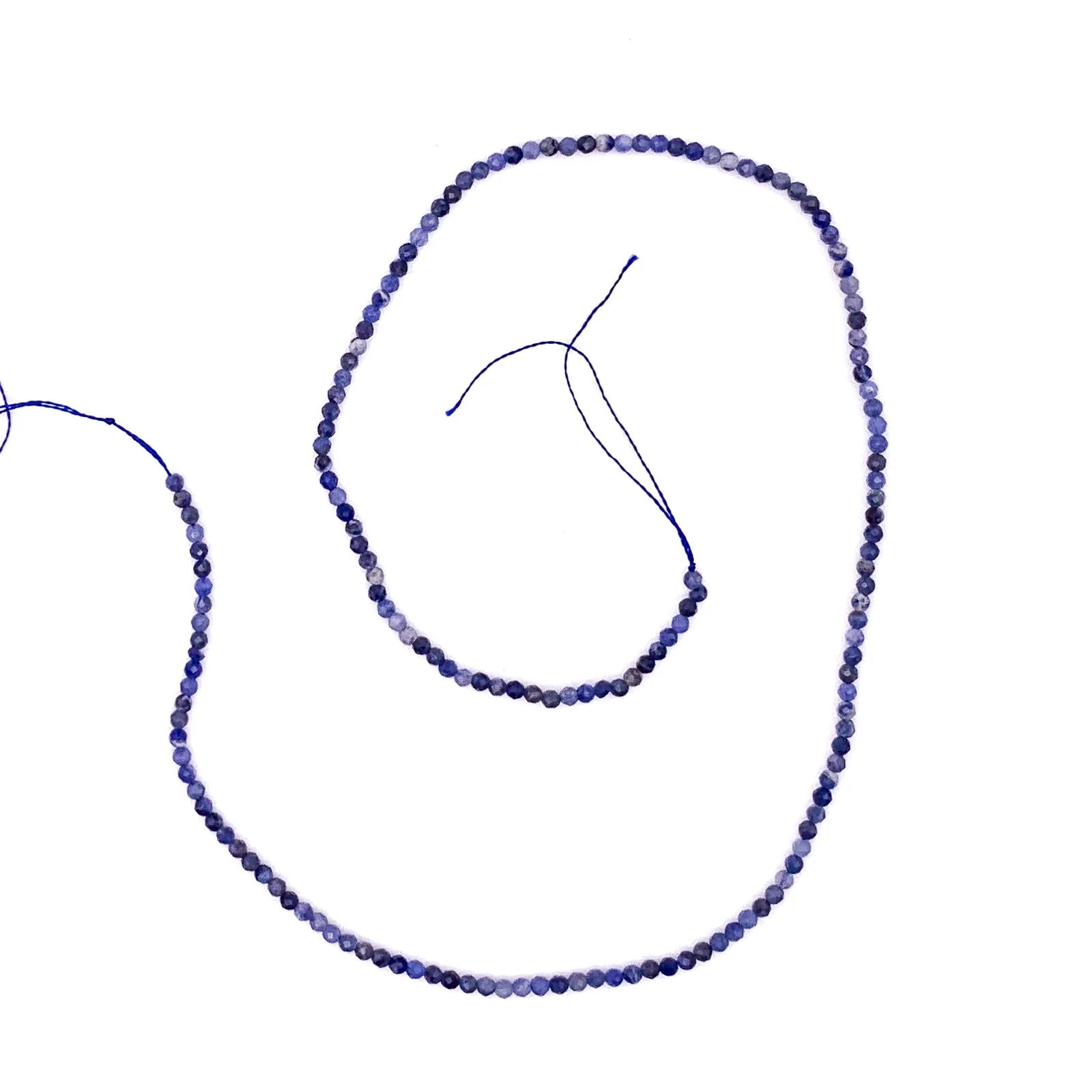 Sodalite 2.5mm Faceted Round Beads - Image 2