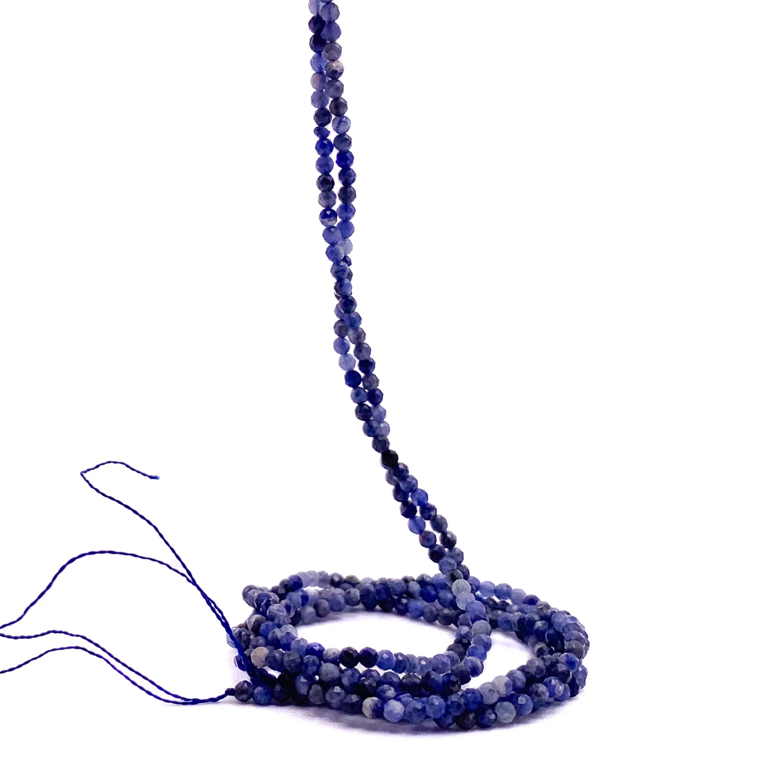 Sodalite 2.5mm Faceted Round Beads - Image 5