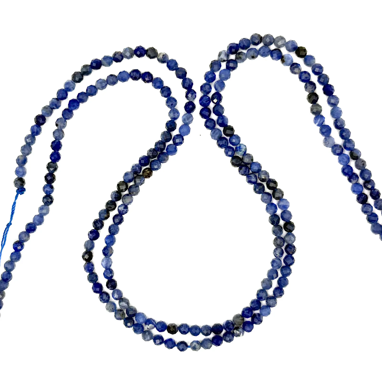 Sodalite 3mm Faceted Rounds Bead Strand - Image 3