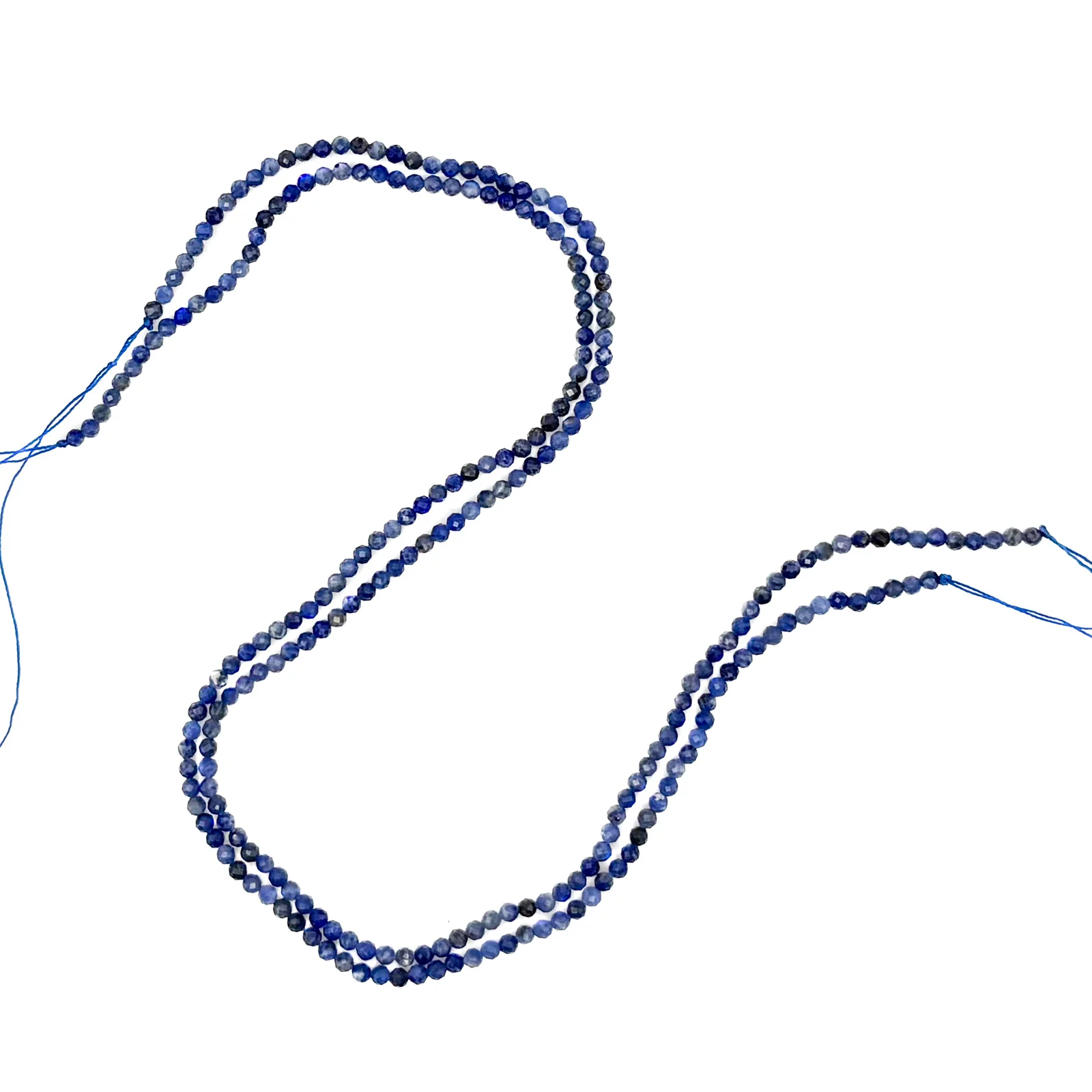 Sodalite 3mm Faceted Rounds Bead Strand - Image 4
