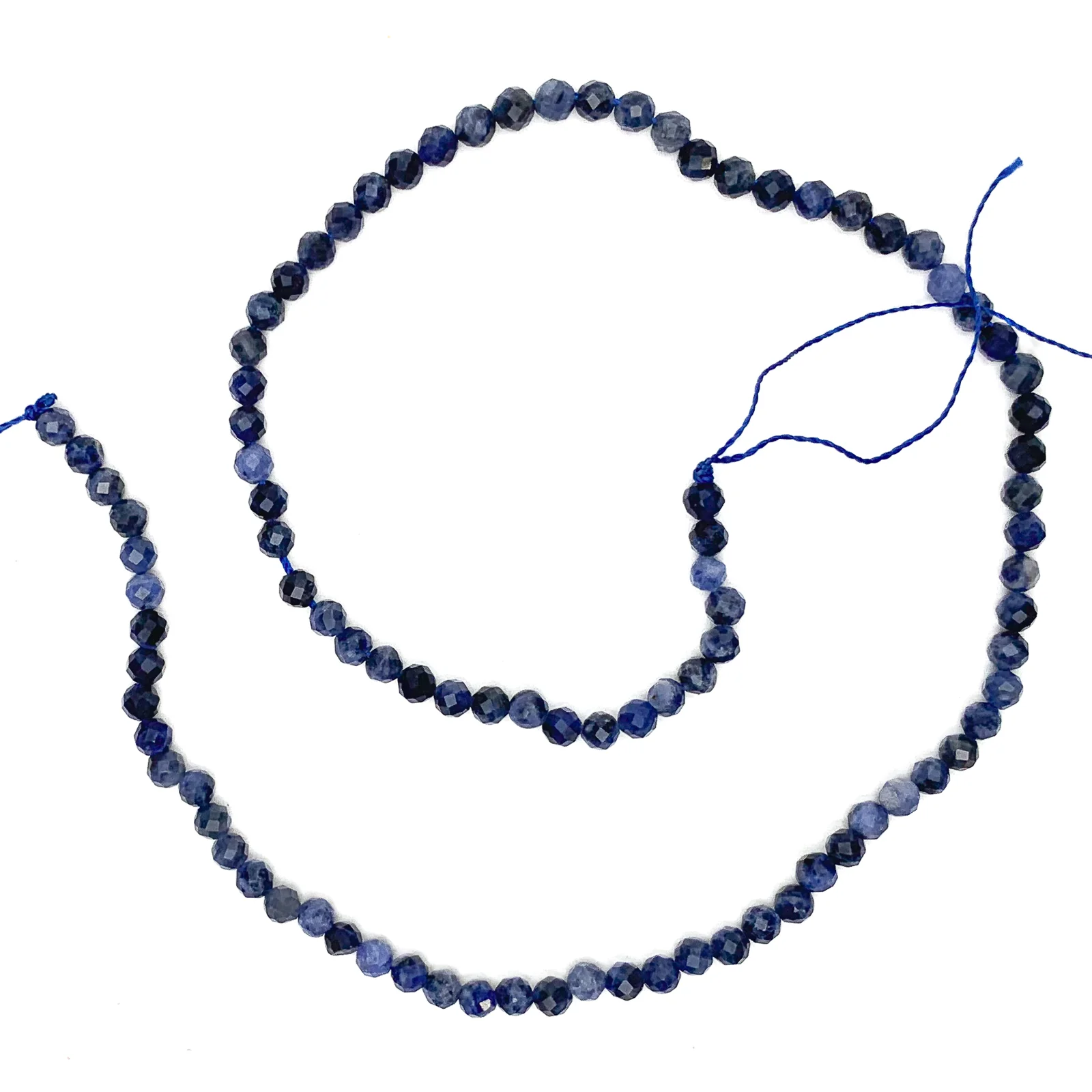 Sodalite 4.5mm Faceted Rounds Bead Strand - Image 2