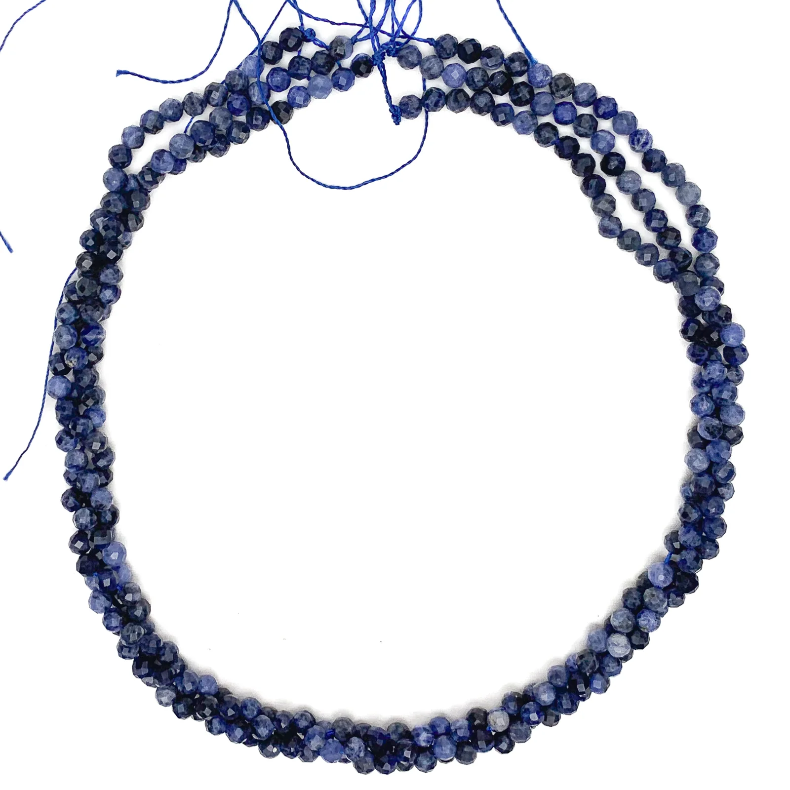 Sodalite 4.5mm Faceted Rounds Bead Strand - Image 3