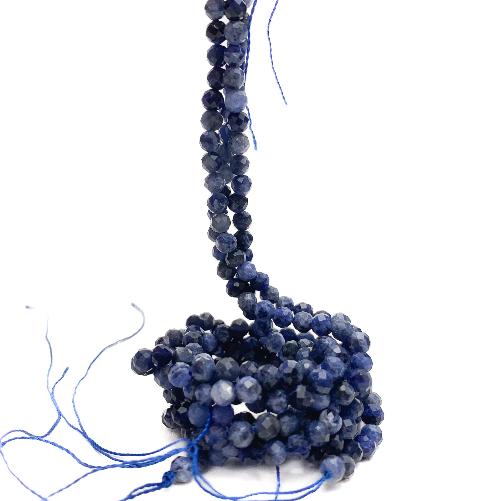 Sodalite 4.5mm Faceted Rounds Bead Strand - Image 4