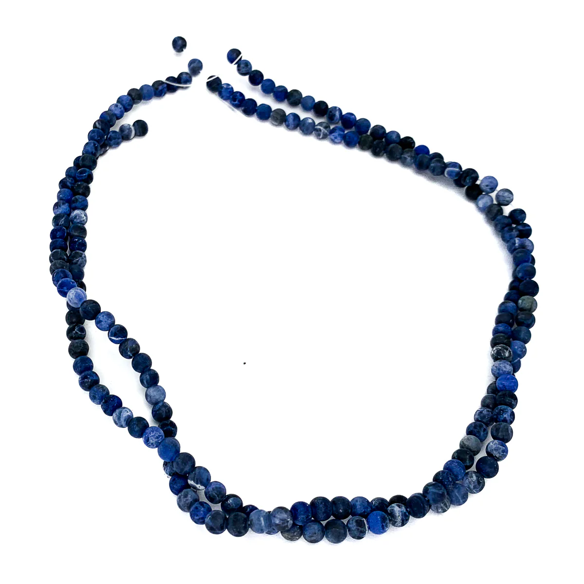 Sodalite 4mm Matte Rounds Strand - Image 4