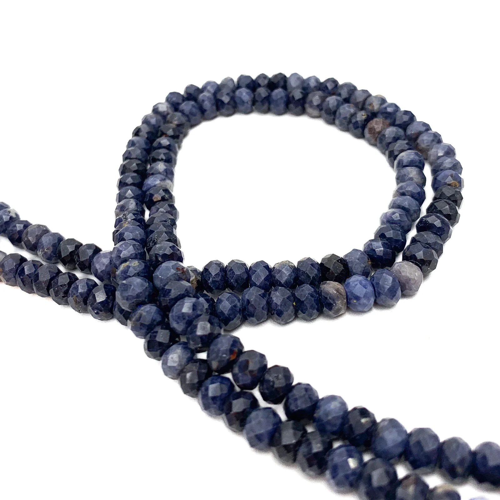 Sodalite 5.5mm Faceted Rondelles Bead Strand - Image 6