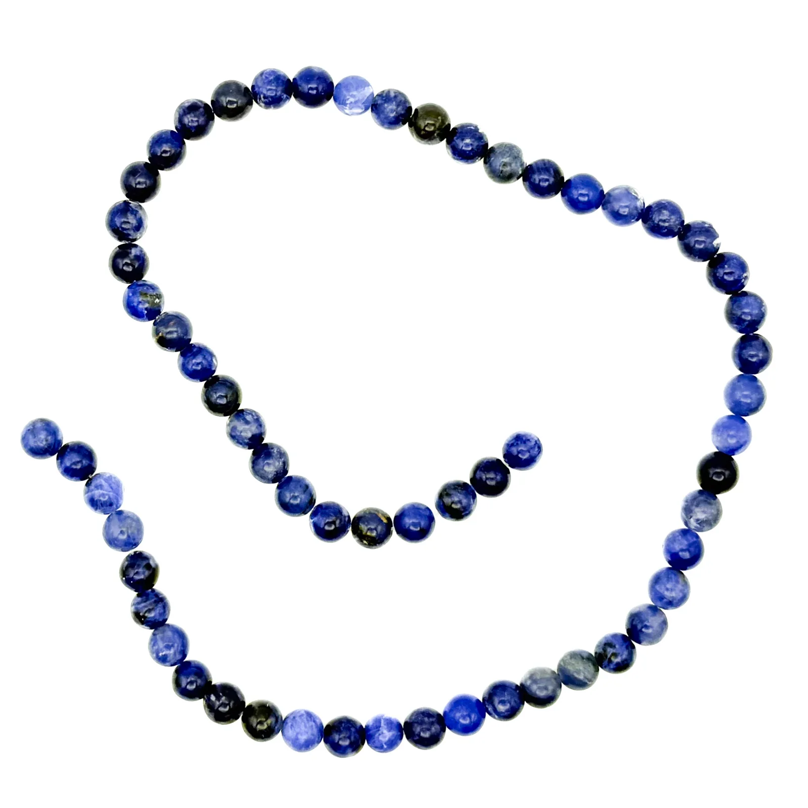 Sodalite 6.5mm AAA Smooth Rounds Bead Strand - Image 3