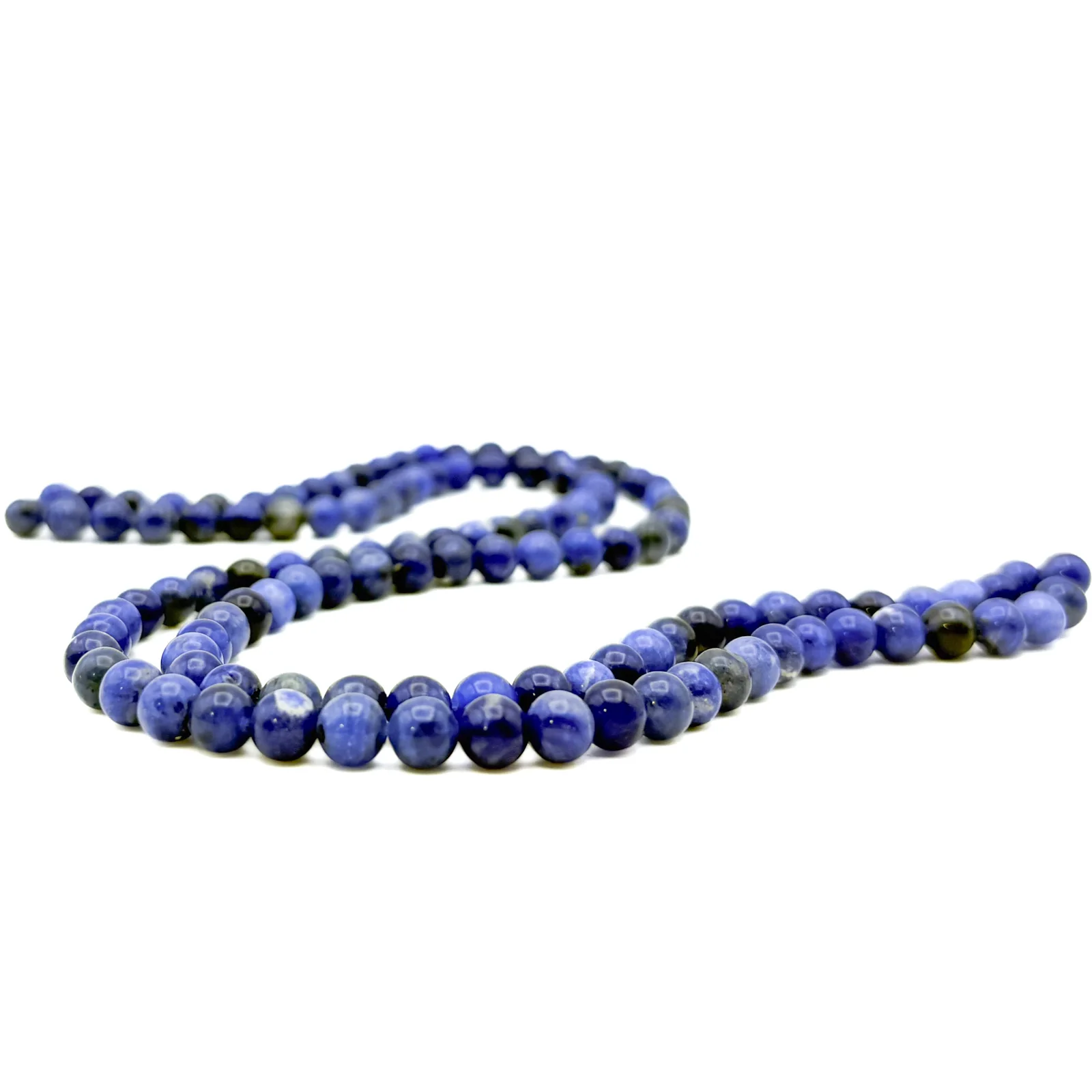 Sodalite 6.5mm AAA Smooth Rounds Bead Strand - Image 5