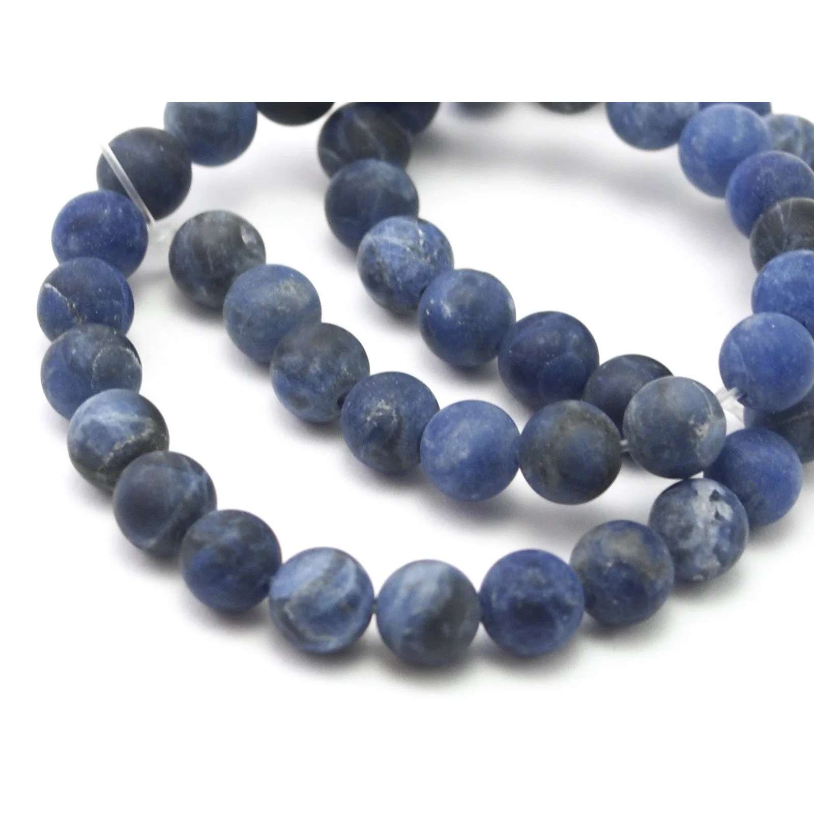 Sodalite Matte Rounds 8mm - Image 3