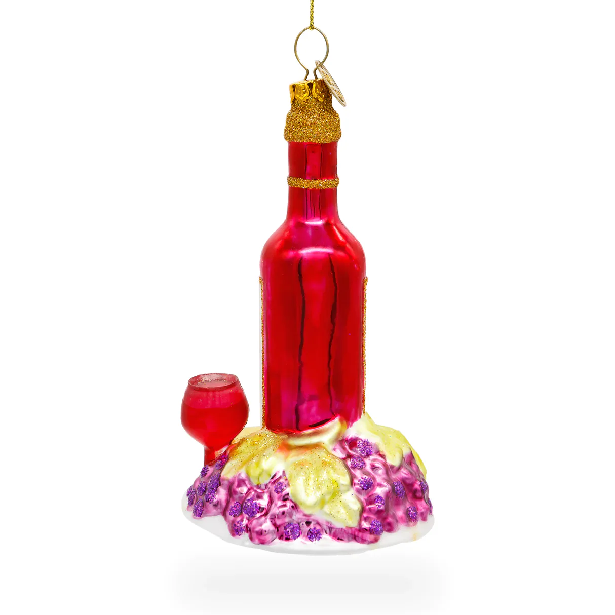 Sophisticated Red Wine With Snacks Ornament PS - Image 3