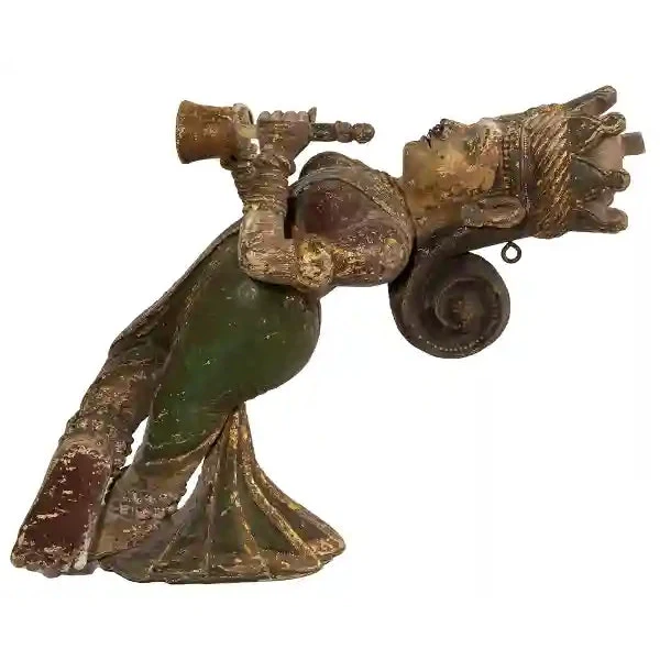 Southeast Asian Poly-Chrome Musician Wall Hanging - Image 2