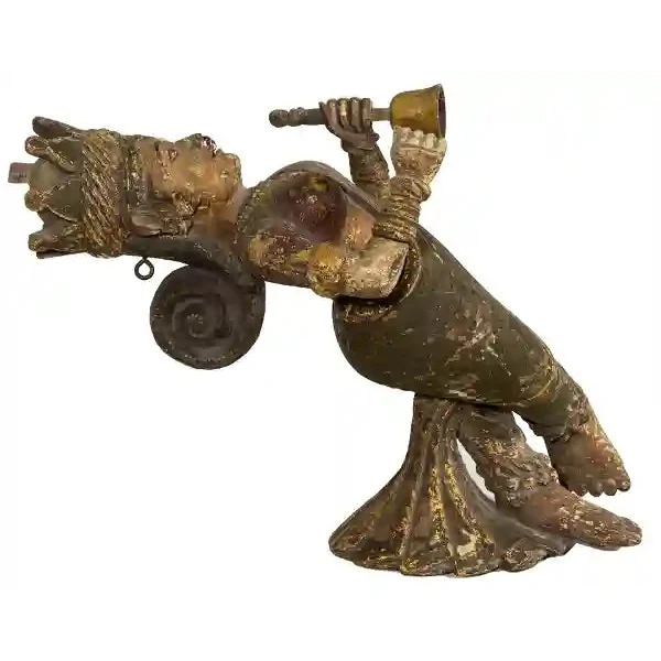 Southeast Asian Poly-Chrome Musician Wall Hanging - Image 3