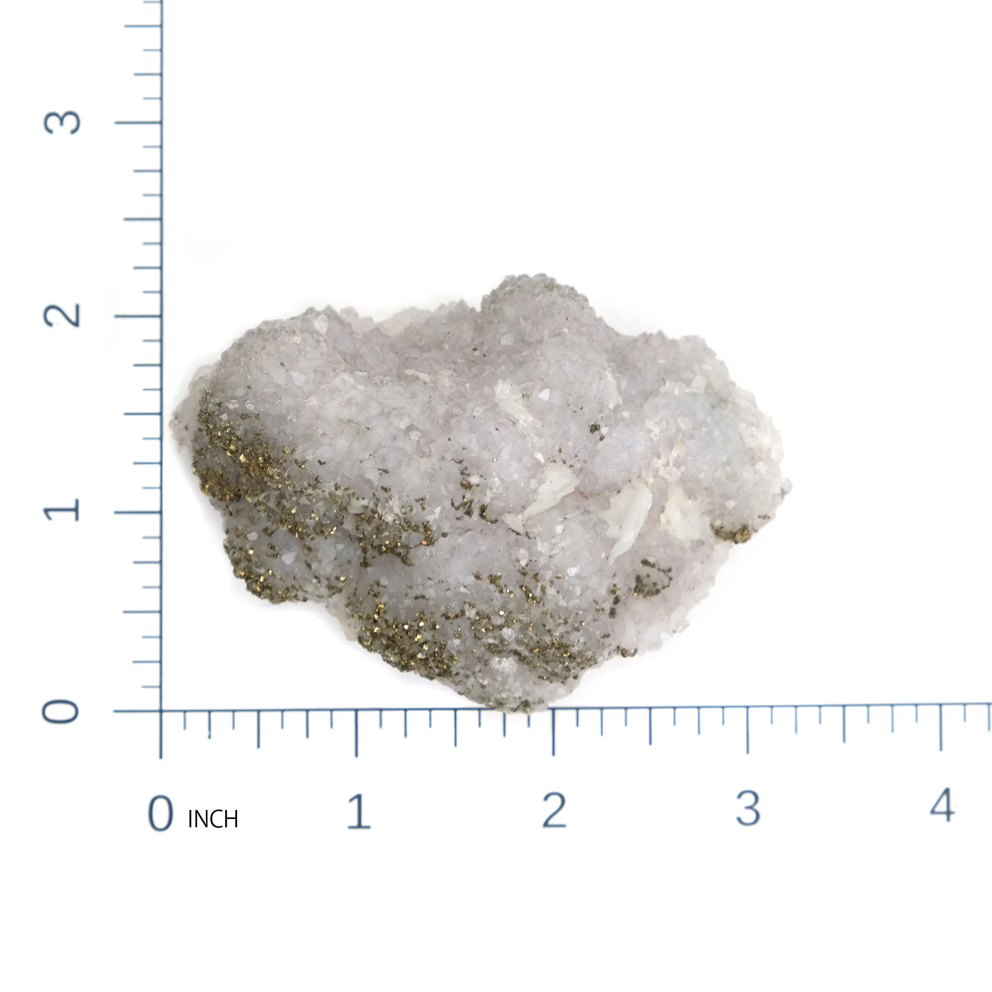 Pyrite and Quartz Cluster from El Hammam Mine, Morocco Specimen #27 - Image 5