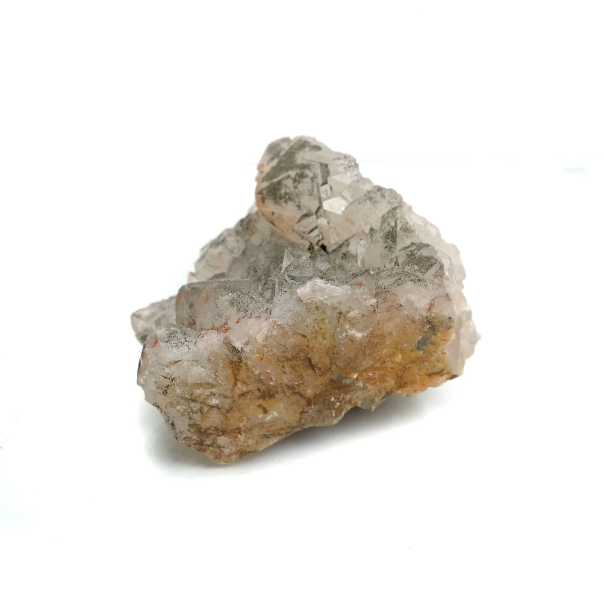 Pyrite and Quartz Cluster from El Hammam Mine, Morocco Specimen #28 - Image 3