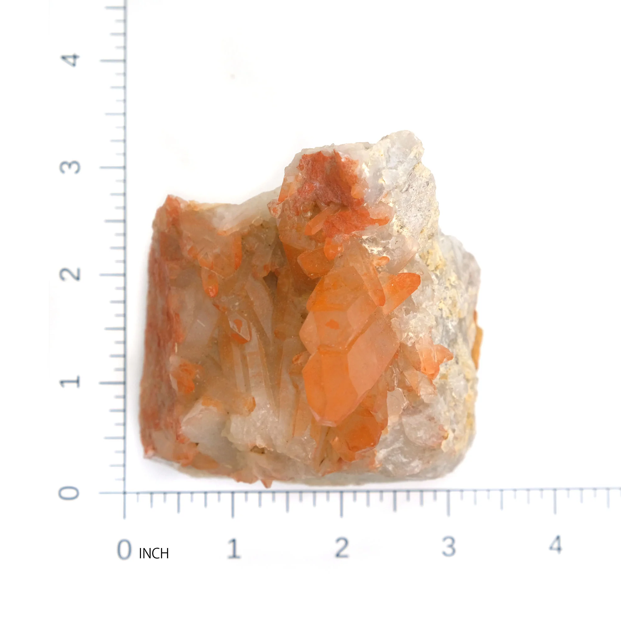 Red Quartz Crystal Cluster from Tinejdad, Er Rachidia Province Morocco Specimen #33 - Image 5