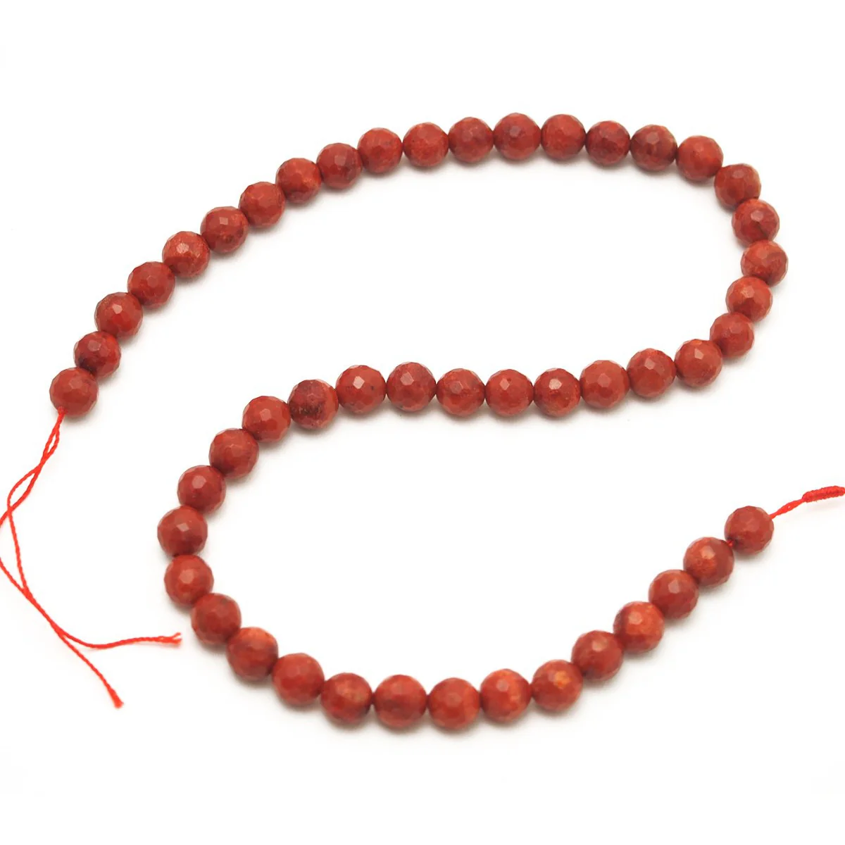 Coral (Sponge) Faceted Rounds 8mm, 10mm, 12mm Strand - Image 2