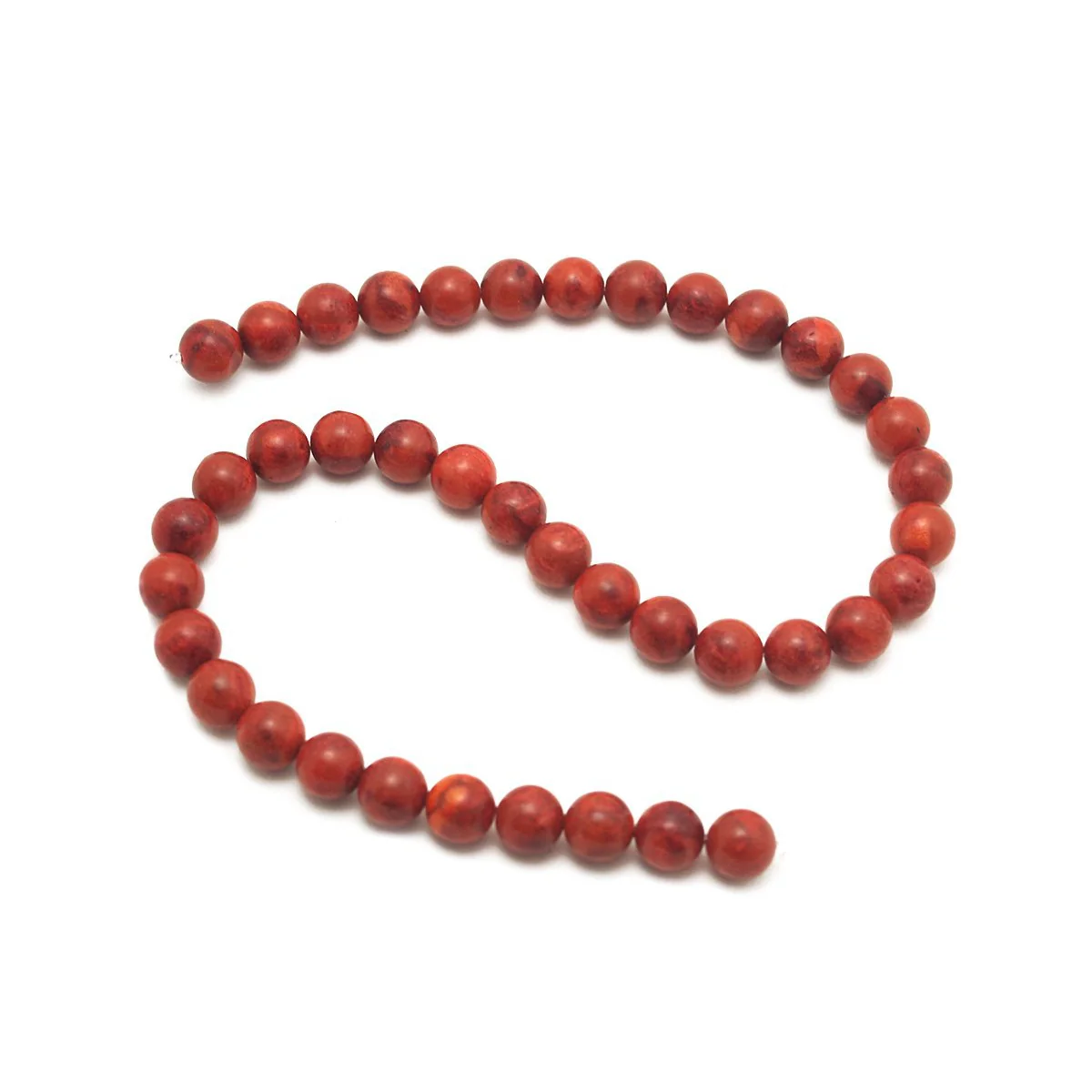 Sponge Coral Smooth Rounds 10mm, 12mm Strand - Image 2